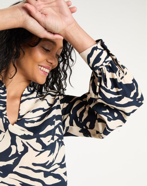 Blusa azul marino Tabecara de C&T