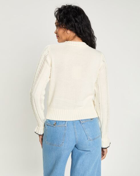 Pull en Laine mélangée Parure     ecru