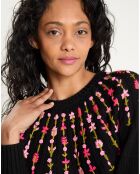 Pull en Laine mélangée Claudine     noir