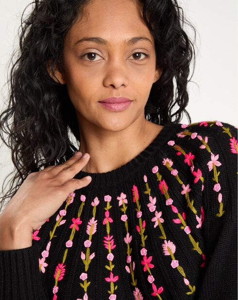Pull en Laine mélangée Claudine     noir