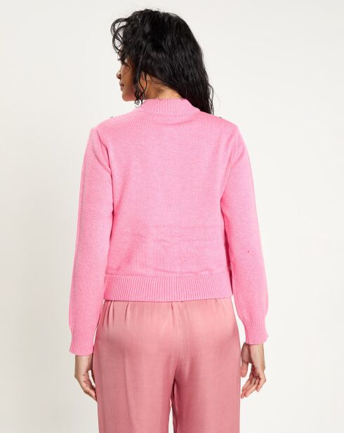 Cardigan en Laine mélangée Nuage     rose