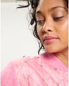 Cardigan en Laine mélangée Nuage     rose