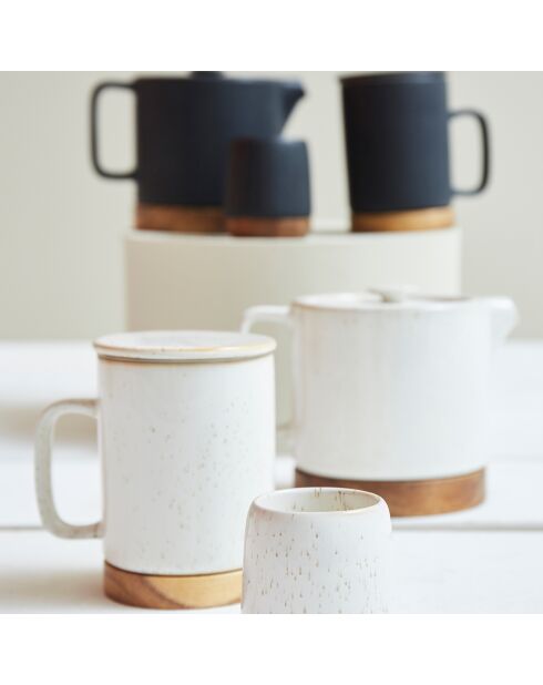 Nordika witte theepot - 70cl