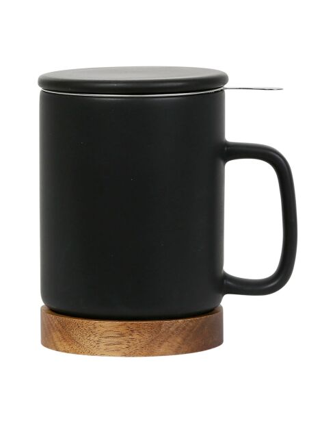 Nordika zwarte theepot - 37cl