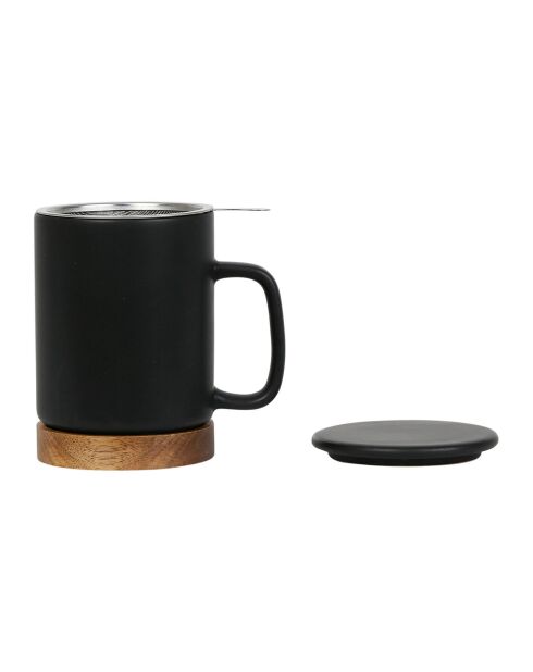 Nordika zwarte theepot - 37cl