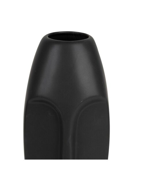 Vase Face noir - 10x9.5x24 cm