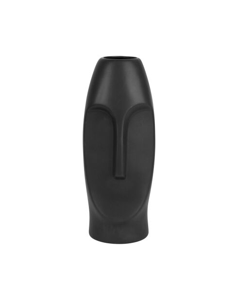 Vase Face noir - 10x9.5x24 cm