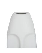 Vase face blanc - 10x9.5x24 cm