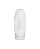 Vase face blanc - 10x9.5x24 cm