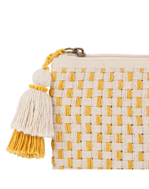Pochette Courba jaune - 20x15 cm
