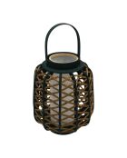 Lampe en Bambou Lant Cordey émeraude - D.29.5x48.5 cm