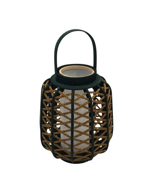 Lampe en Bambou Lant Cordey émeraude - D.29.5x48.5 cm