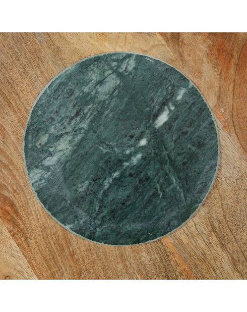 2 Tables basse en marbre naturel/vert