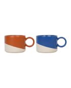 2 Tasses à Thé Visionary indigo/terra - 35cl