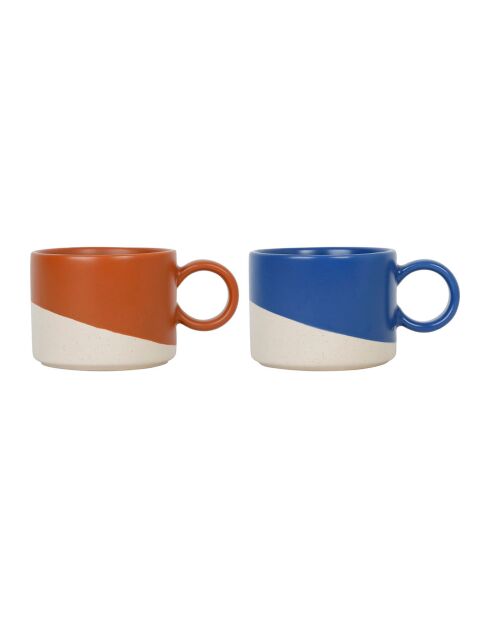 2 Tasses à Thé Visionary indigo/terra - 35cl