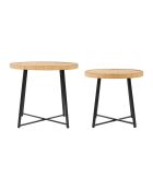 2 Tables basse en Bambou Saori naturelle