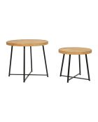 2 Tables basse en Bambou Saori naturelle