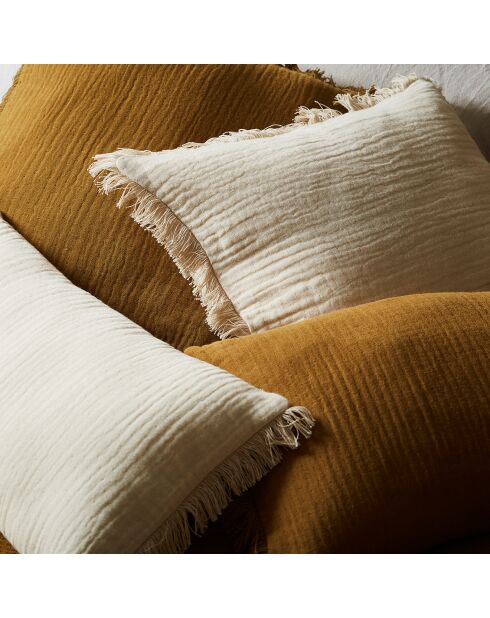 Housse de Coussin Earthnote crème - 45x45 cm