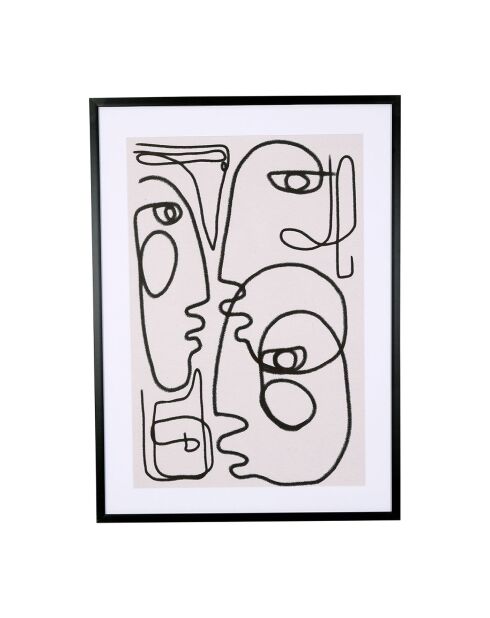 Cadre Arty noir - 52x72 cm