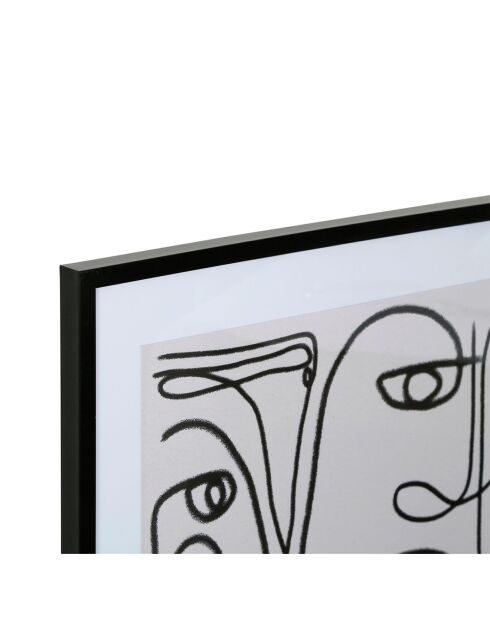 Cadre Arty noir - 52x72 cm