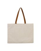 Sac Madeira écru/camel - 58x42 cm