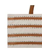 Sac Madeira écru/camel - 58x42 cm