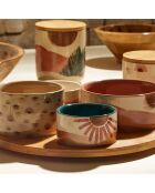 2 Pots en Porcelaine Sweet Leav terra/vet