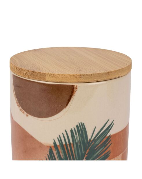 2 Pots en Porcelaine Sweet Leav terra/vet