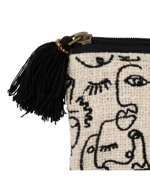 Terre Brulé etui ecru/zwart - 21x15 cm