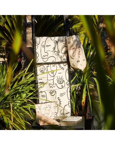 Terre Brulé etui ecru/zwart - 21x15 cm