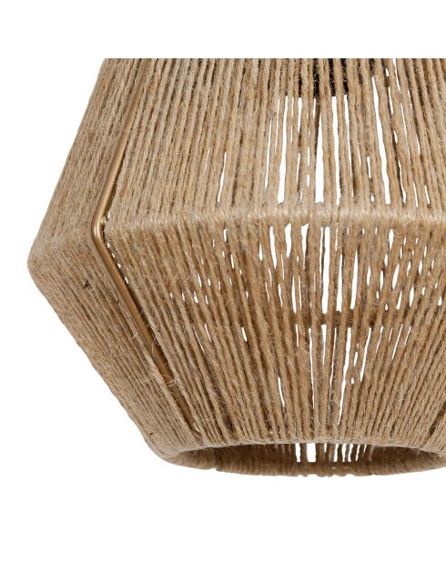 Suspension en Jute Korda naturel/noir - 61x20x75 cm