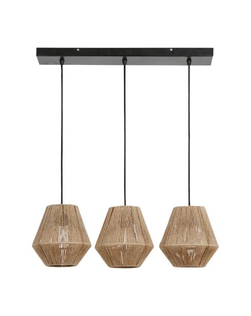 Suspension en Jute Korda naturel/noir - 61x20x75 cm