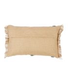 Housse de Coussin en Jute Palmea naturel/vert - 50x30 cm