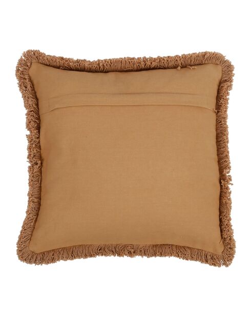 Housse de Coussin Terre Brulé écru/ocre - 45x45 cm