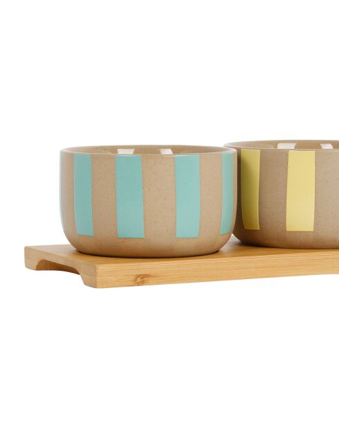 3 Coupelles Medu Summer menthe/jaune