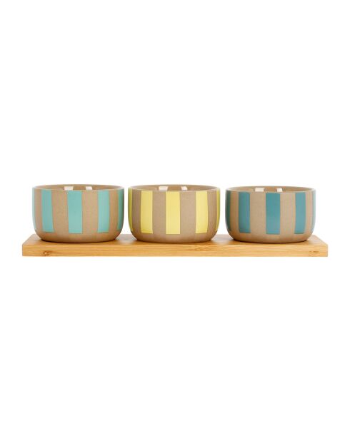 3 Coupelles Medu Summer menthe/jaune