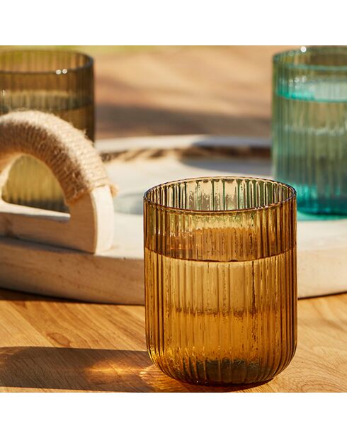 6 Gobelets Folky gris fumé - 35cl