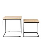 2 Tables basse Eskela beige/noir