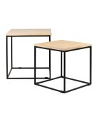 2 Tables basse Eskela beige/noir