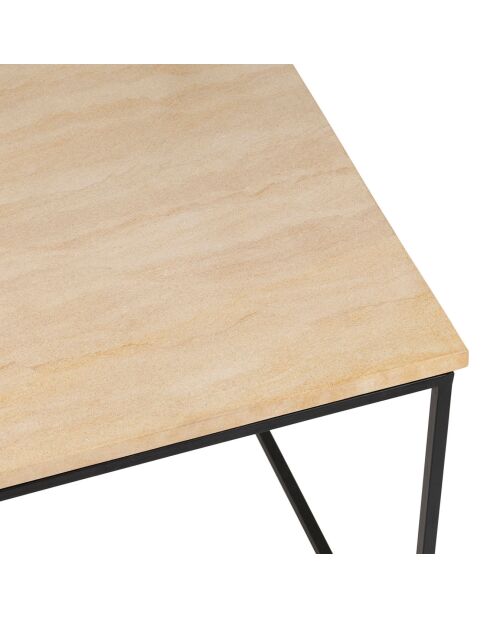 2 Tables basse Eskela beige/noir