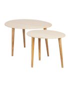2 Tables basse Eskela beige/naturel