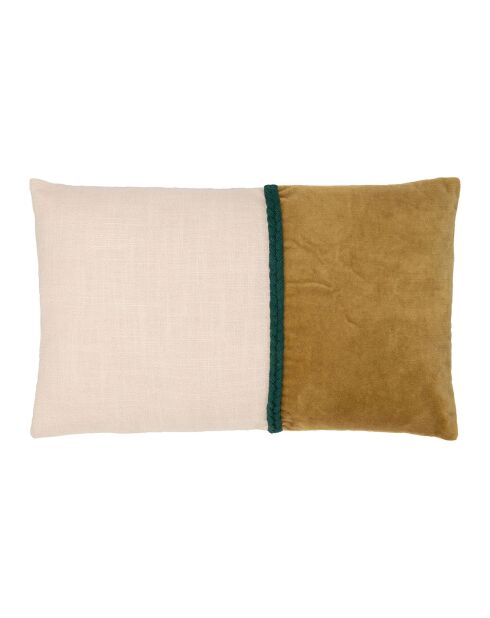 Fodera per cuscino Neo marrone/ecru - 50x30 cm