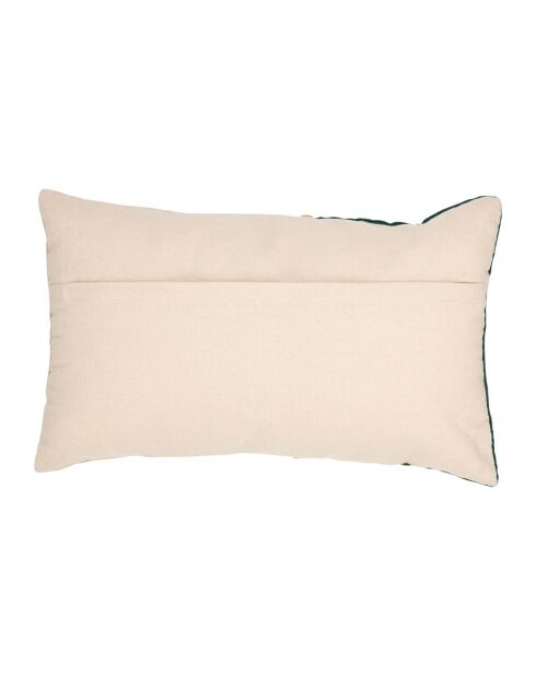 Housse de Coussin Neo émeraude/écru - 50x30 cm