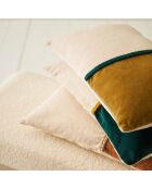 Housse de Coussin Neo émeraude/écru - 50x30 cm