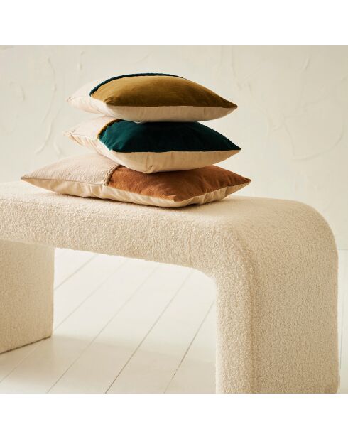 Fodera per cuscino Neo Emerald/Ecru - 50x30 cm