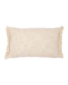 Housse de Coussin Organic écru/taupe - 50x30 cm