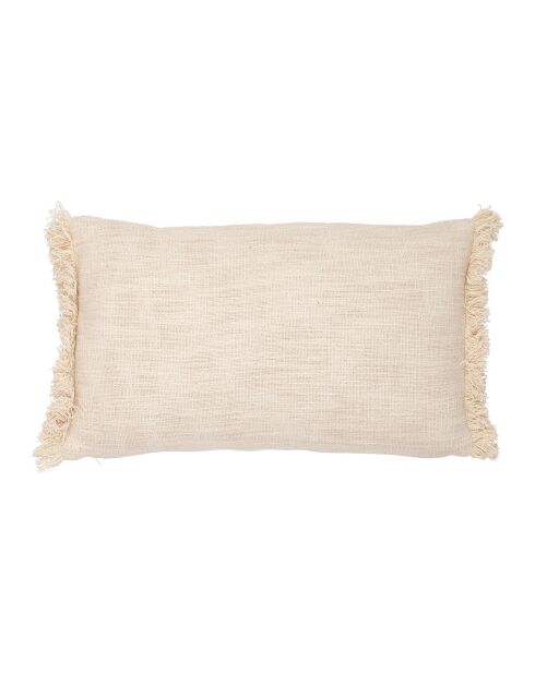 Housse de Coussin Organic écru/taupe - 50x30 cm