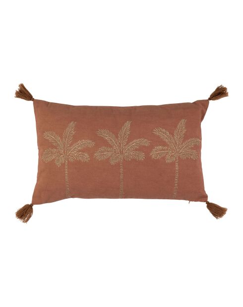 Housse de Coussin Tropetoi terracotta - 50x30 cm