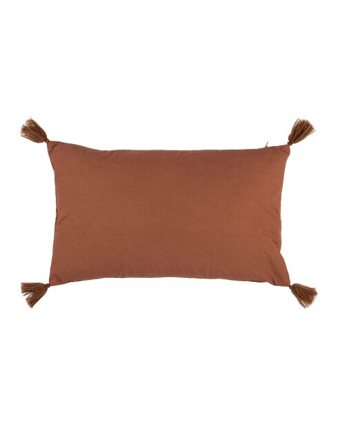 Housse de Coussin Tropetoi terracotta - 50x30 cm