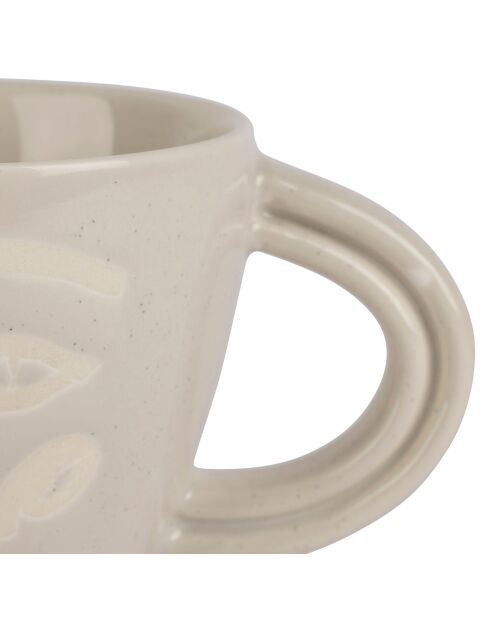 2 Tasses à Thé en Porcelaine Organic gris perle - 32cl